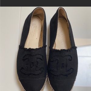 Gently used Chanel Canvas espadrilles size
